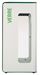 90L glass Cubatri white recycling bin (Vigipirate security alert)