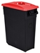 Selective waste bin 65L red