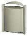 Trash external wall 40 L Rossignol gray cement