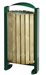 Outdoor trash timber 60L Rossignol green foam