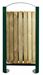 Outdoor trash timber 60L Rossignol green foam