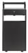 Outdoor ashtray 12 L / 60 L basket on black stand