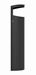 Rossignol 9L black outdoor wall-mounted ashtray