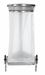 Stainless steel kitchen trash collecroule HACCP Rossignol 110 liters