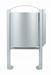 Outdoor ashtray bin 40 L foot metal gray Rossignol