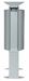 Outdoor ashtray bin 40 L foot metal gray Rossignol