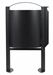 Outdoor ashtray bin foot 40 L manganese gray Rossignol