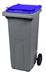 2 wheel waste container 240 Litres blue front socket