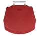 Kitchen sorting bin 90 L red lid