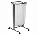 trash bag holder on wheels 110 liters gray manganese