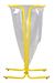 trash bag support 110 liters of yellow rapeseed feet