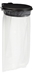 Rossignol black lid outdoor trash bag holder