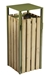 Outdoor trash timber Rossignol olive green 110L