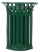 Tulip trash on pole Rossignol green 35 L