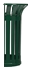 Tulip trash on pole Rossignol green 35 L
