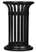 Rossignol 60L black outdoor trash can