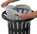 Rossignol 60L black outdoor trash can