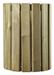 Outdoor wooden trash Rossignol 20 L round wall