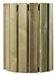 Outdoor wooden trash Rossignol 20 L round wall