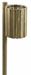 Outdoor wooden trash Rossignol 20 L round wall