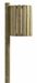 Outdoor wooden trash Rossignol 20 L round wall
