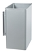 Bin Rossignol swivel wall rectangular metal gray 27L