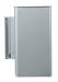 Rossignol grey RAL9006 swivel wall-mounted outdoor bin