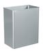Rossignol grey RAL9006 swivel wall-mounted outdoor bin