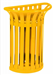 Rossignol yellow wall tulip waste bin 35 L