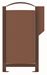 Rossignol canine terminal trash can 100L corten