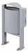 Rossignol 40L grey aluminium dog waste bin