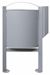 Rossignol 40L grey aluminium dog waste bin