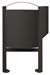 Rossignol 40L anthracite dog waste bin