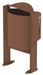 Rossignol 40L corten dog waste bin