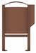 Rossignol 40L corten dog waste bin