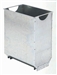 Interior galvanized steel tank 30 liters bin Rossignol