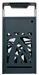 Cybel 2x60L anthracite recycling bin with ashtray