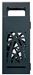 Cybel 2x60L anthracite recycling bin with ashtray
