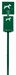 Rossignol moss green dog toilet station, 500 bags