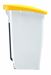 Waste bin sorting kitchen lid yellow 60 L Haccp