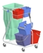 Household cleaning trolley cart Z Rilsan product is