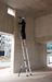 2-section extension ladder with rope, 9.15m, stabilizers