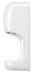 White horizontal electric pulsed air hand dryer
