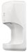 White horizontal electric pulsed air hand dryer