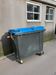 660L blue 4-wheeled rubbish container