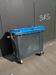 660L blue 4-wheeled rubbish container