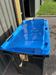 660L blue 4-wheeled rubbish container