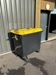 660L yellow 4-wheeled rubbish container