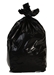 Black trash bag 100 liters strengthens package 200