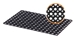 Slatted rubber mats outside 80 x 120 cm 17 mm